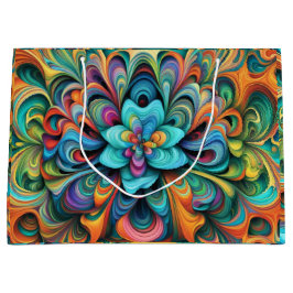 Många Färg-blommor Abstrakt design