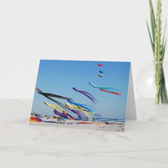 Många Färg Kites Kort (Framsida)
