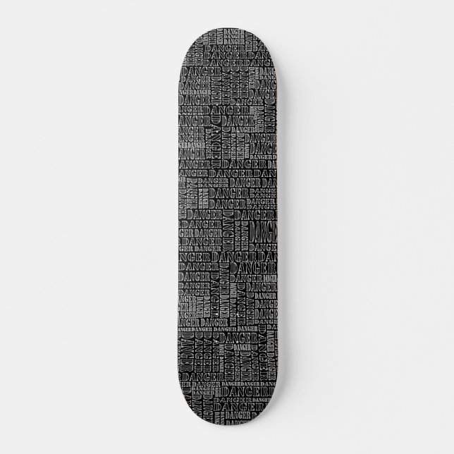 Många faror II Mini Skateboard Bräda 18,5 Cm (Framsida)