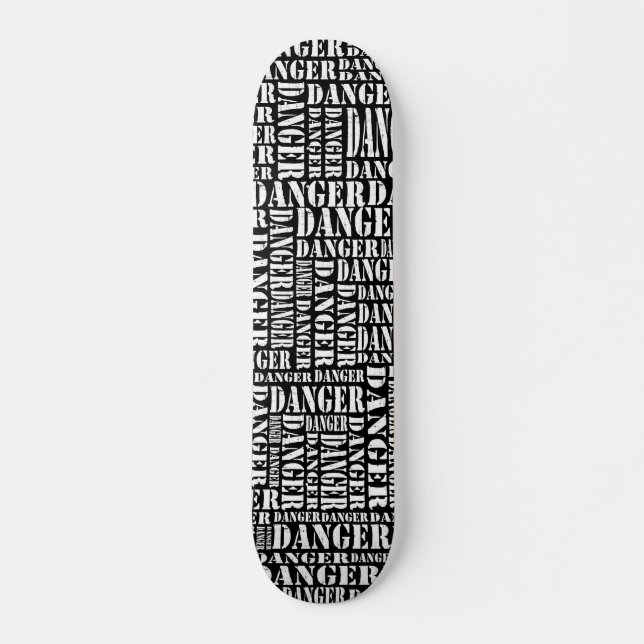 Många faror III - svart Skateboard Bräda 20,5 Cm (Framsida)