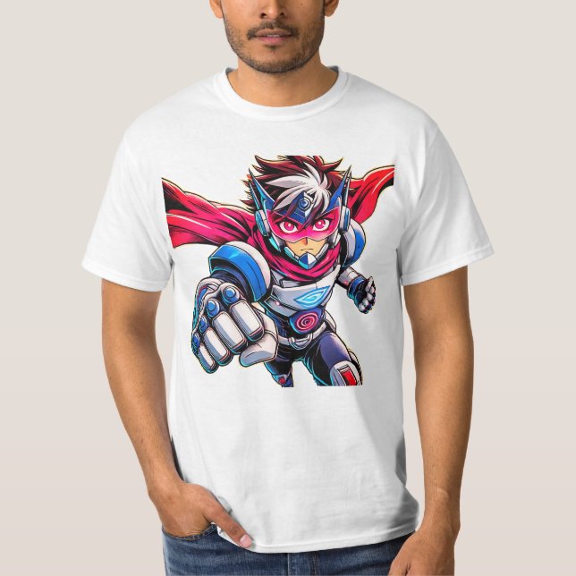 Manga Fighter T Shirt (Framsida)