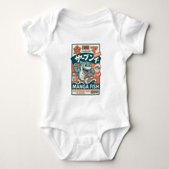 Manga Fish T Shirt (Framsida)