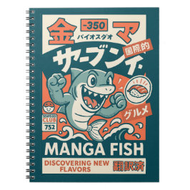 Manga fisk anteckningsbok