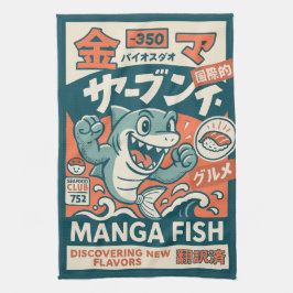 Manga Fisk Kökshandduk