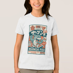 Manga fisk t shirt