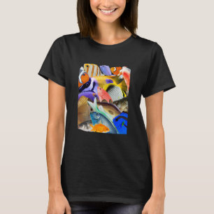 Många fiskarter t shirt