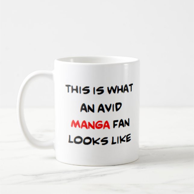 manga fläkt, levande kaffemugg (Vänster)
