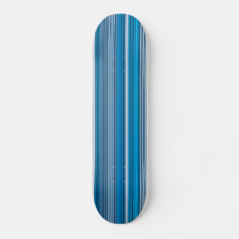 Många flerfärgade ränder i det blå... mini skateboard bräda 18,5 cm