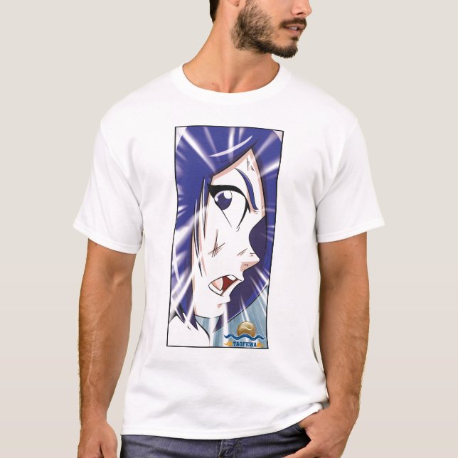 Manga flicka - uppmärksamhet t shirt (Framsida)