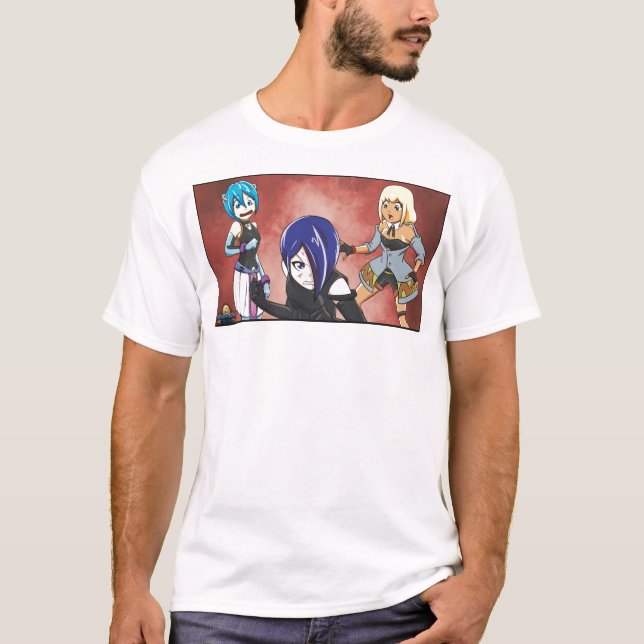 Manga flickor - reaktion t shirt (Framsida)