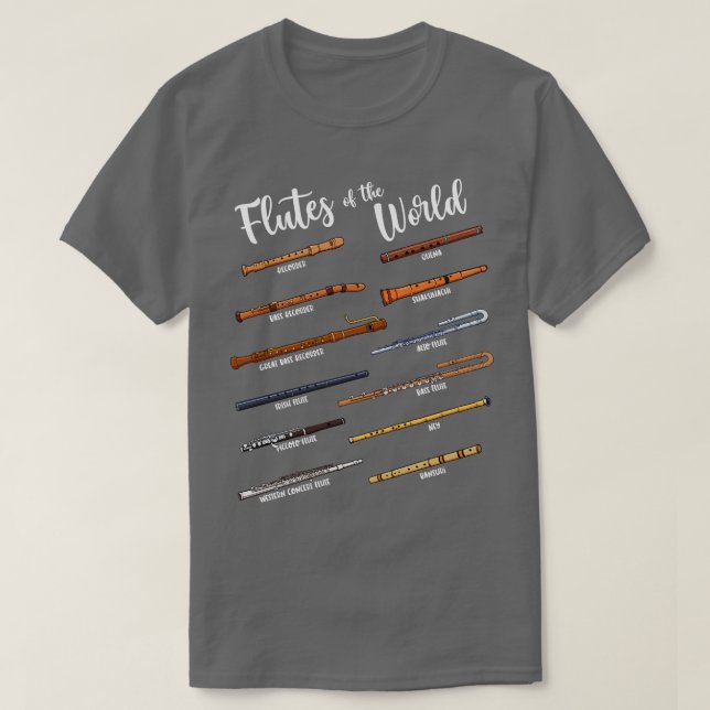 Många flutar flutar världen över t shirt (Design framsida)