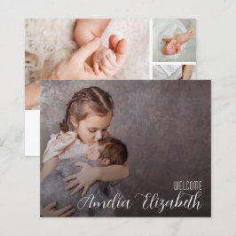 Många födelsemeddelande om Elegant av foto