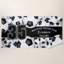 Många fotbollar i anpassningsbarna namn