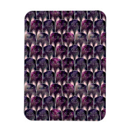 Många Galaxy Cats Mönster Magnet