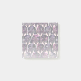 Många Galaxy Cats Mönster Post-it Block