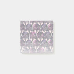 Många Galaxy Cats Mönster Post-it Block