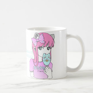 Manga girl ice cream summer cute kaffemugg