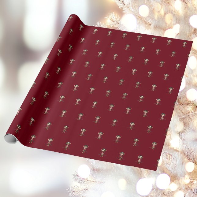Manga Girl Jul Elf Wrapping Papper Presentpapper (Skapare uppladdad)