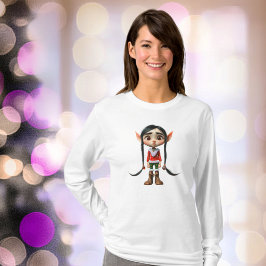 Manga Girl-julafton Elf Women's Tee