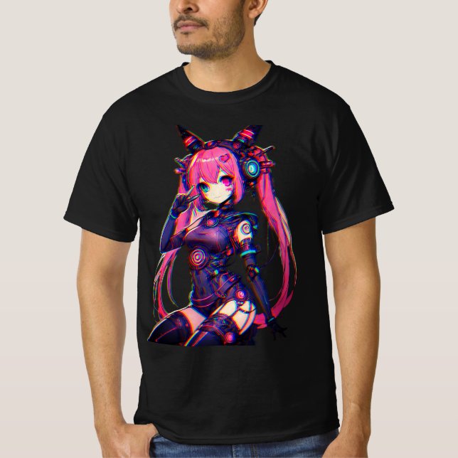 Manga Girl T Shirt (Framsida)