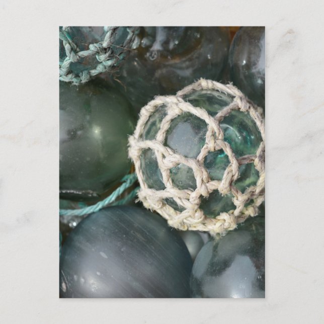 Många glasfisken flyter, Alaska Vykort (Framsida)