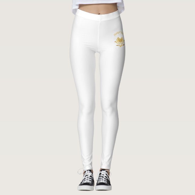 Många Guld Lotus Leggings (Framsida)