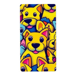 Många gult hundar lycklig hundar fraktsedel