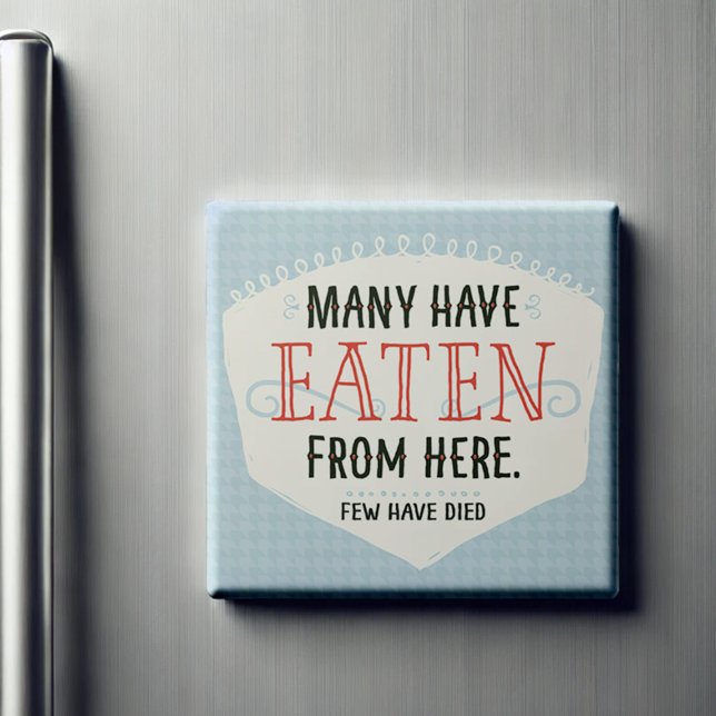 Många har ätit här från köket magnet (Great gift idea for your loved ones or just as a fresh decorative touch to your kitchen.)