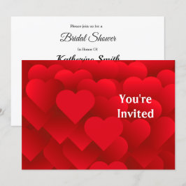 Många Hearts Inbjudningskort för möhippan