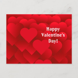 Många Hearts-kort på Alla hjärtans dag Vykort