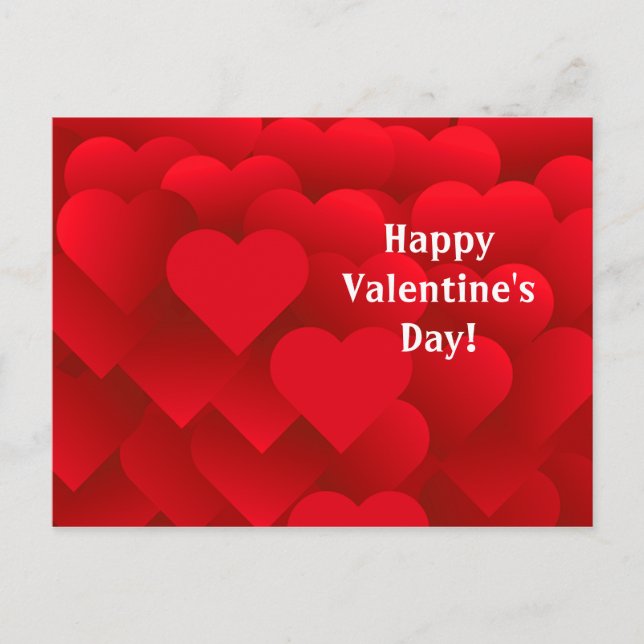 Många Hearts-kort på Alla hjärtans dag Vykort (Framsida)