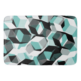 Många hexagoner med färglösa delar på lätta tejp badrumsmatta