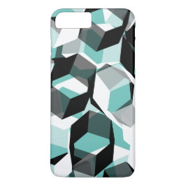 Många hexagoner med färglösa delar på lätta tejp