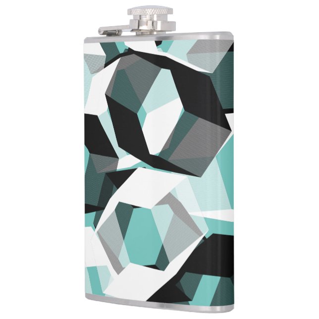 Många hexagoner med färglösa delar på lätta tejp fickplunta (Vänster)