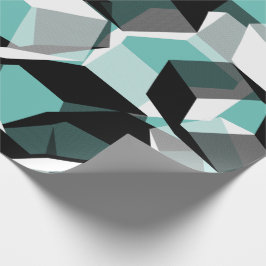 Många hexagoner med färglösa delar på lätta tejp presentpapper