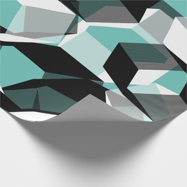 Många hexagoner med färglösa delar på lätta tejp presentpapper (Hörn)