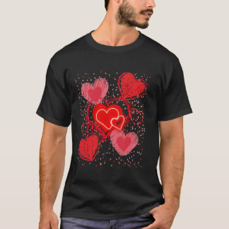 MÅNGA HJÄRTAR I KÄRLEK MOR S DAG T SHIRT