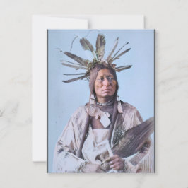 Många horn. Sioux Man. (cirka 1890) Vykort