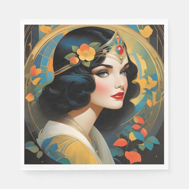 Många illustrationer av felstavade vintagar i pappersservett (Framsidan)