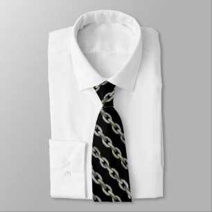 MÅNGA KAINER TIE - SVART/PEWTER/METALL SLIPS