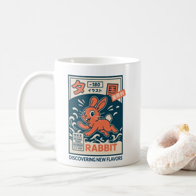 Manga Kanin Kaffemugg (Med munk)