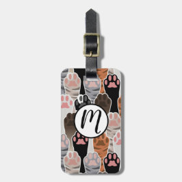 Många Kat Tassar Mönster Bagagebricka