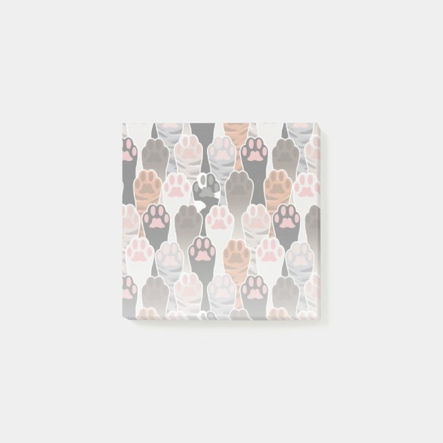 Många Kat Tassar Mönster Post-it Block (Framsida)