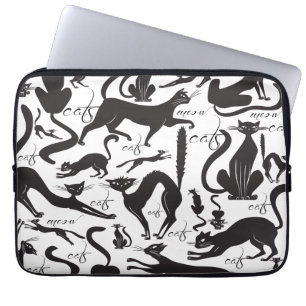 Många katter laptop sleeve