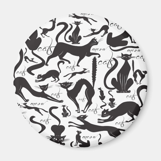 Många katter magnet (Framsidan)
