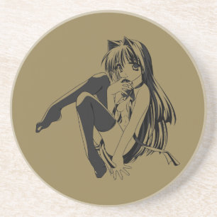 Manga, Kattflicka Neko Furry Kawaii Loli Underlägg