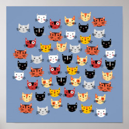 Många Kattunge Poster