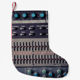 Många knappar i Ljud Mixer Studio Liten Julstrumpa