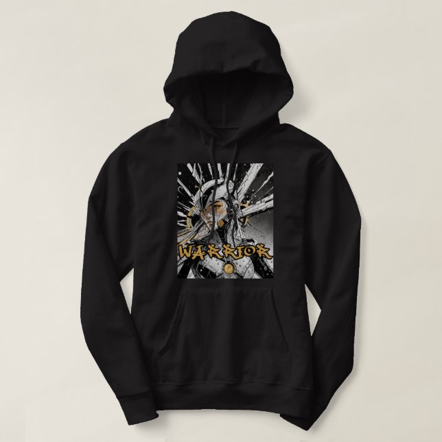 Manga krigare hoodie (Design framsida)