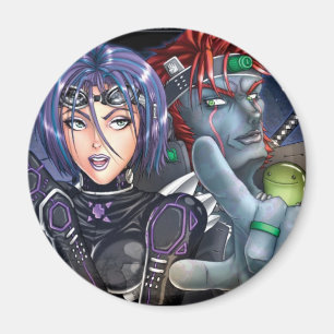 Manga krigare magnet